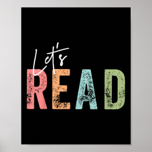 Poster Lisons le livre de nerd amateur de lecture de bibl