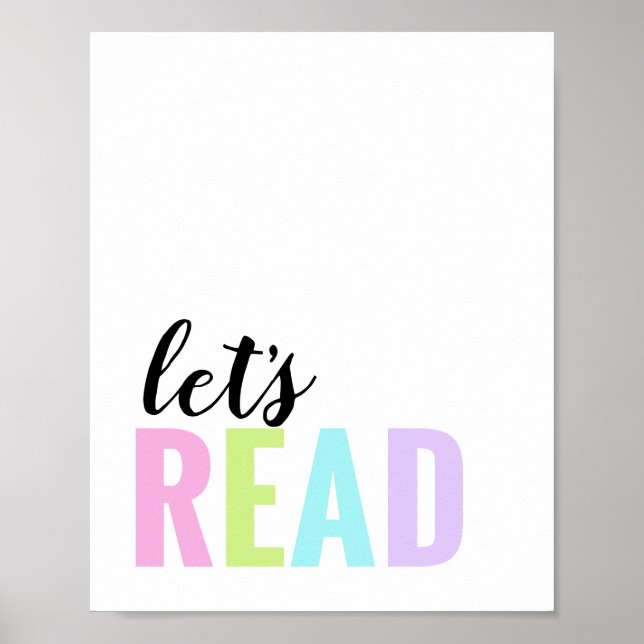 Poster Lisons Playroom Pastel Rainbow (Devant)