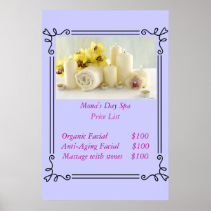 Poster Liste de prix