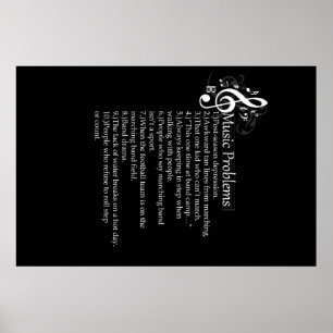 Poster Liste de problèmes de fanfare