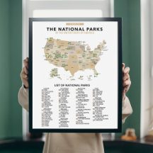 Liste des parcs nationaux aux États-Unis