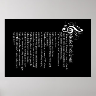 Poster Liste des problèmes généraux