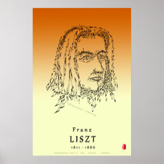 Poster Liszt : Face à la musique
