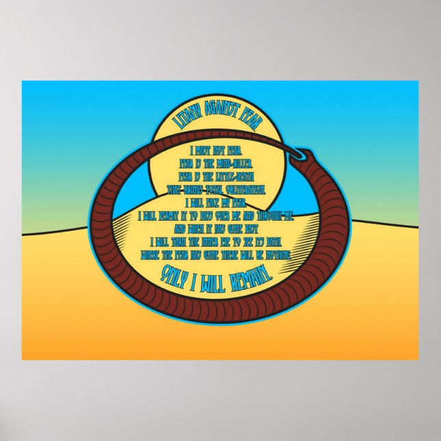 Poster Litanie contre la peur (Devant)