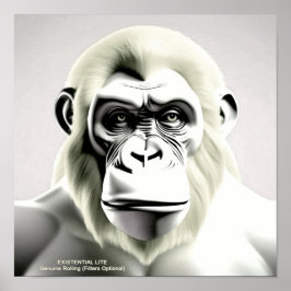 Poster LITE EXISTENTIELLE Ape Ecru