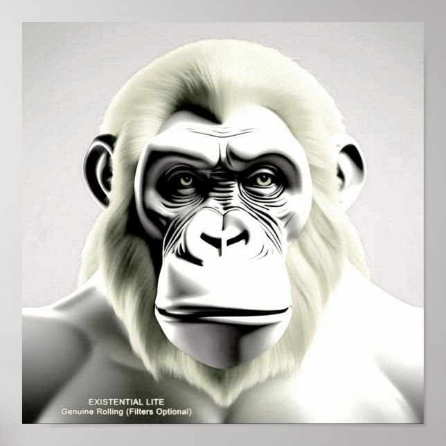 Poster LITE EXISTENTIELLE Ape Ecru (Devant)