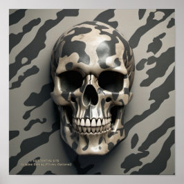 Poster LITE Memento Mori Camo Skull