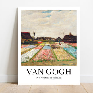 Poster Lits à fleurs en Hollande par Vincent Van Gogh