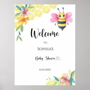 Poster Little Bee baby shower
