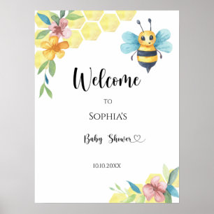 Poster Little Bee baby shower