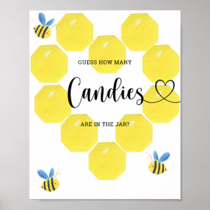 Poster Little BEE devine combien de canettes