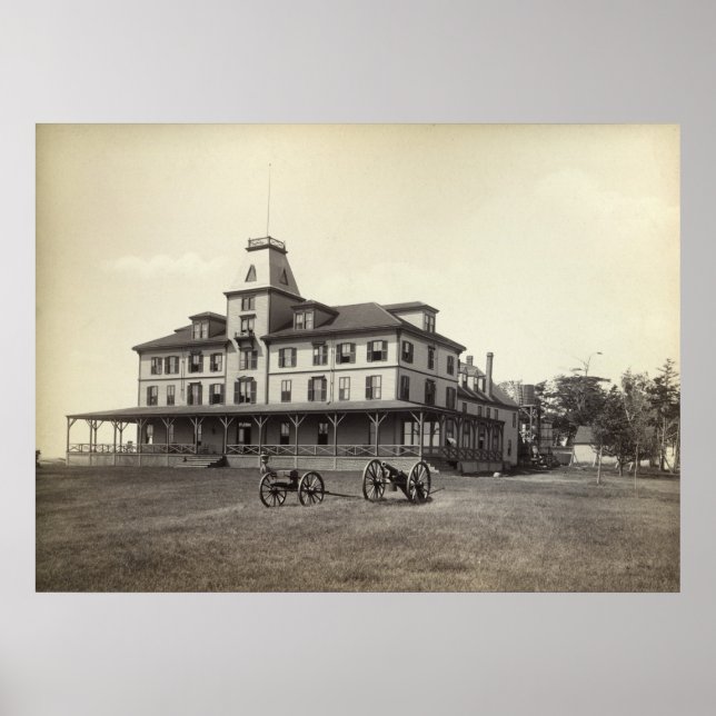 Poster Little Chebeague Island Waldo Hotel vers 1890 (Devant)