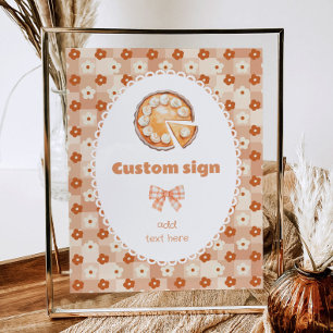 Poster Little Cutie pie Anniversaire modifiable Personnal