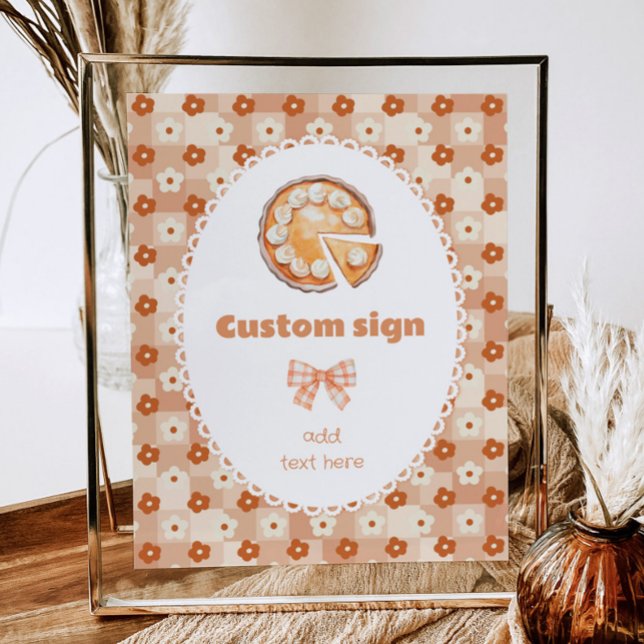 Poster Little Cutie pie Anniversaire modifiable Personnal (Créateur téléchargé)