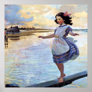 Poster « Little Eml'y » par Jessie Willcox Smith