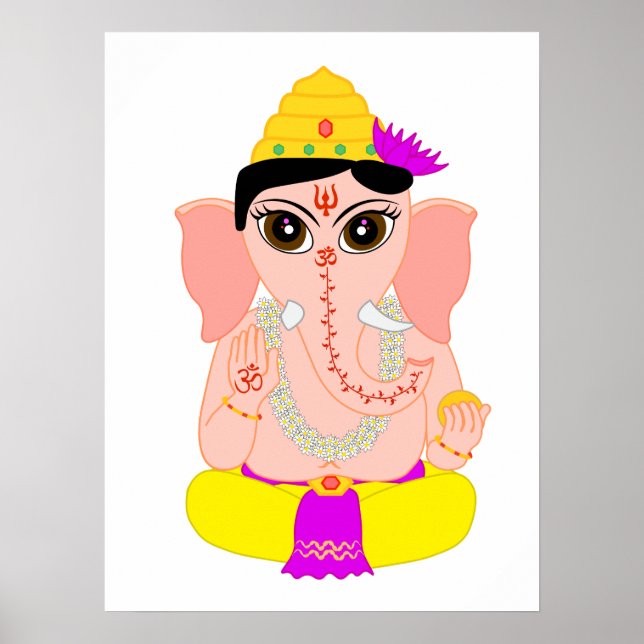 Poster Little Ganesha (Devant)