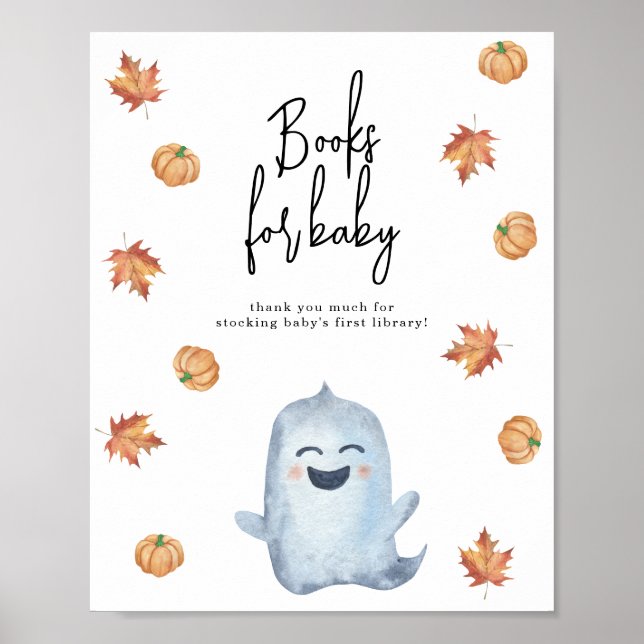Poster Little ghost - Livres pour bébé (Devant)