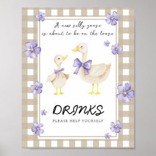 Poster Little Goose - Boissons vous aider