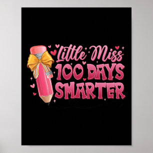 Poster Little Miss 100 Jours Smarter Pencil 100ème Jour S