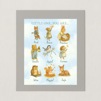 Poster Little One, You Are Loved – Storybook Declaration 
