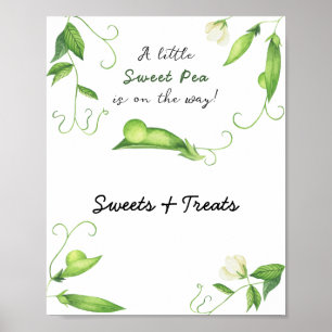 Poster Little Pea - douceurs et friandises baby shower