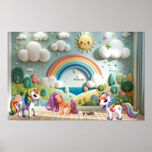 Poster Little Pony et Unicornes