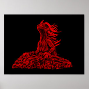 Poster Little red Dragon