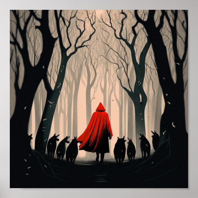 Poster little Red Riding Hood (Devant)