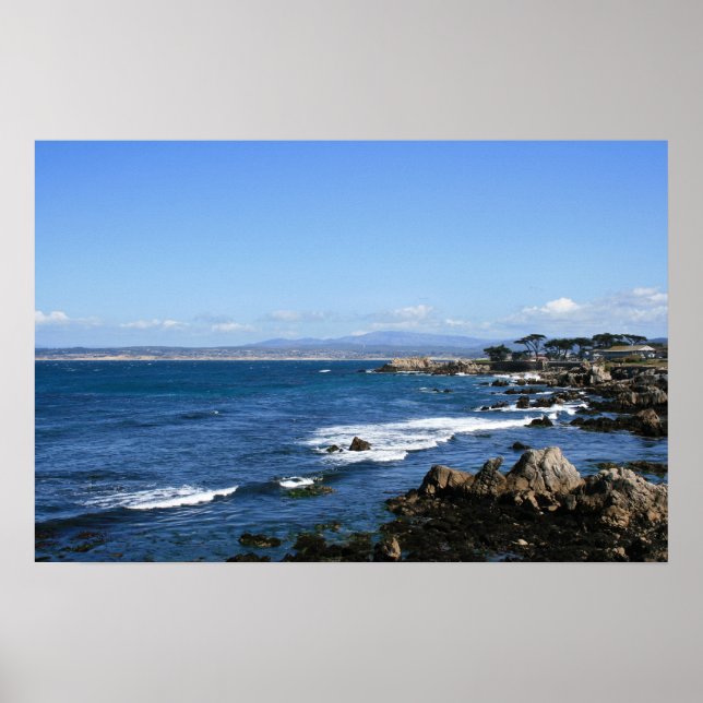 Poster Littoral de Monterey Bay, photo large (Devant)