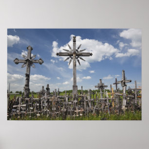 Poster Lituanie, Lituanie centrale, Siauliai, colline 7
