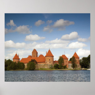Poster Lituanie, Trakai, Trakai historique national 2