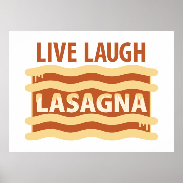 Poster Live Lauder Lasagna (Devant)