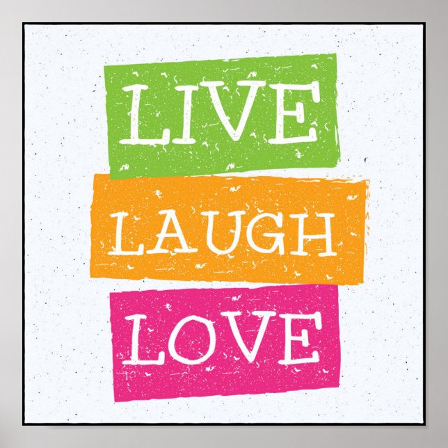 Poster Live Laugh Love 2 (Devant)