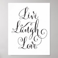 Live, Laugh, Love art print