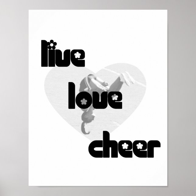 Poster Live Love Cheer (Devant)