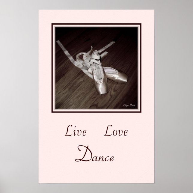 Poster 'Live, Love, Dance' (Devant)
