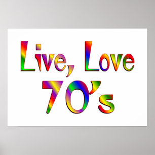 Poster Live Love les années 70