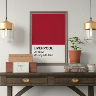Poster Liverpool Merseyside Red - Pleine largeur