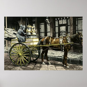 Poster Livraison de la Nouvelle-Orléans Louisiane Lait Pa