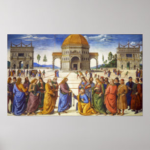Poster Livraison des clés   Pietro Perugino  
