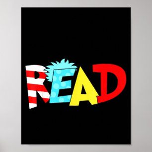 Poster Livre amusant de lecture pour hommes femmes enfant