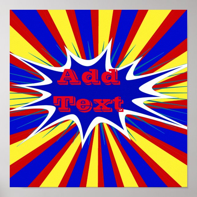 Poster Livre de bande dessinée Personalized Superhero Pos (Devant)