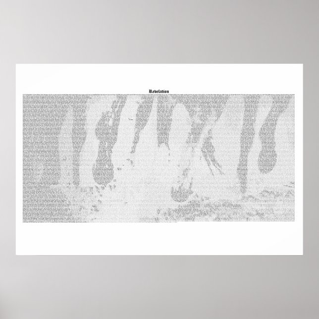 Poster Livre de l'Apocalypse (texte complet du KJV) (Devant)