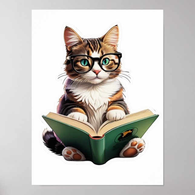 Poster Livre de lecture Cat (Devant)