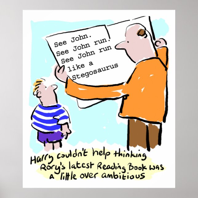 Poster Livre de lecture de l'enseignant de l'école primai (Devant)