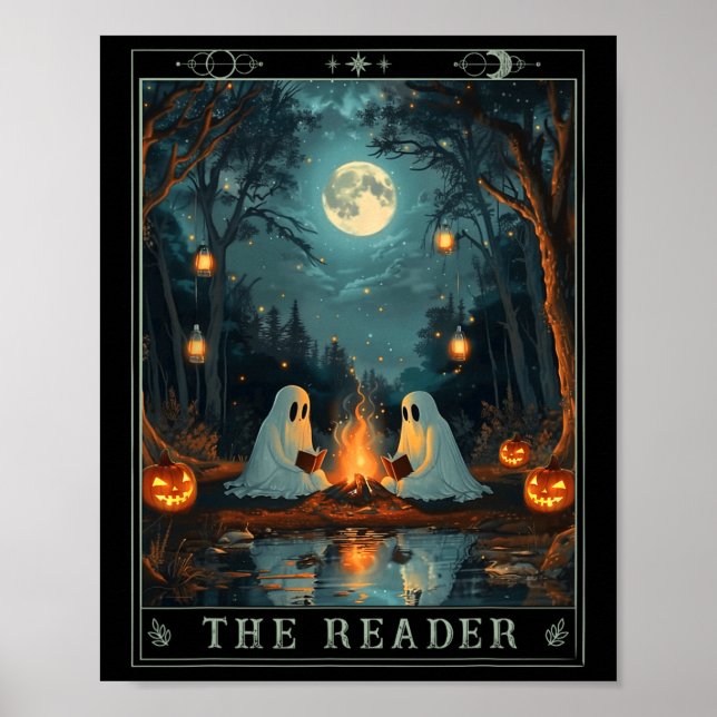 Poster Livre de lecture de Reader Bookish mignon Éffrayan (Devant)