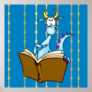 Poster Livre de lecture Dragon
