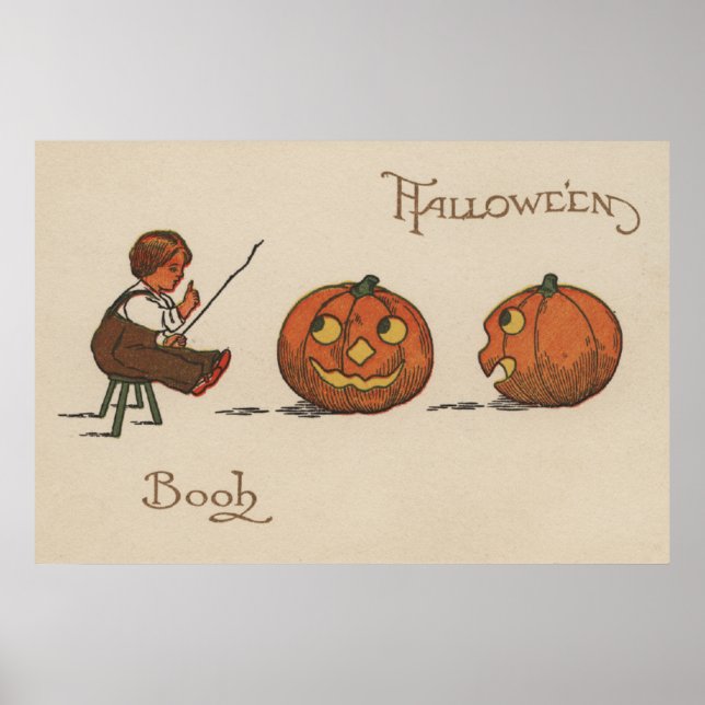 Poster Livre de voeux d'Halloween (Devant)