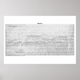 Poster Livre d'Ephesians (texte complet de KJV)