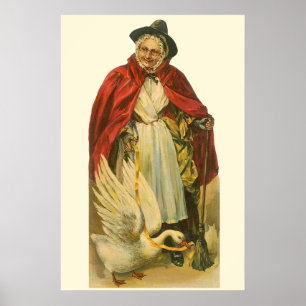 Poster Livre d'histoires victorien vintage de Mother Goos
